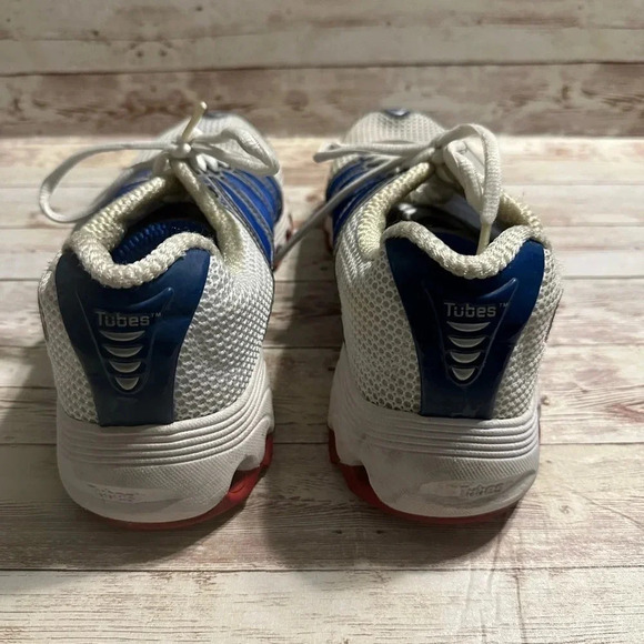 K-Swiss Men's Running Sneakers Size 9.5 White Blue Red - Picture 2 of 8